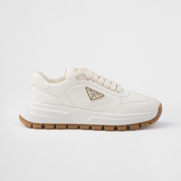 Prada Ivory Leather sneakers - Picture 1 of 13